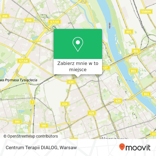 Mapa Centrum Terapii DIALOG
