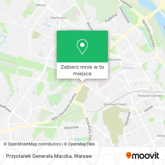 Mapa Przystanek Generała Maczka