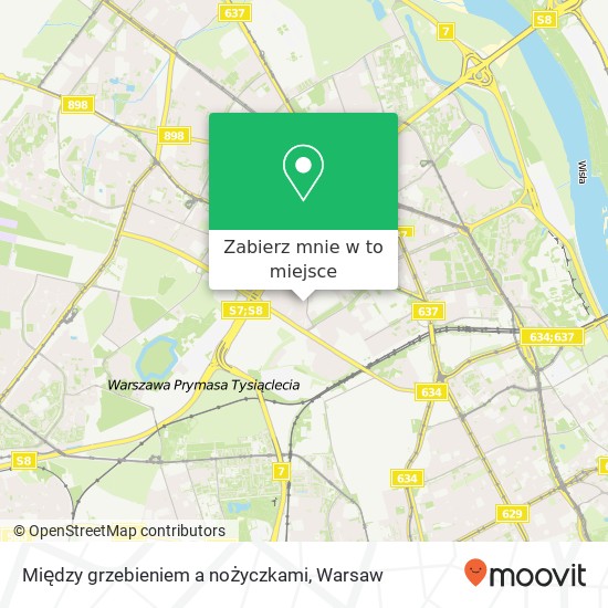 Mapa Między grzebieniem a nożyczkami