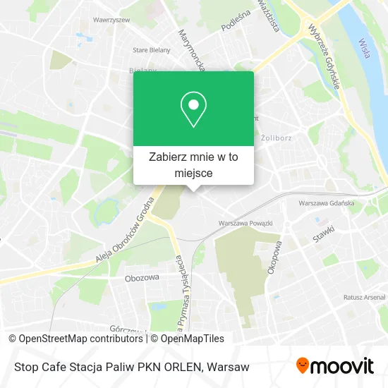 Mapa Stop Cafe Stacja Paliw PKN ORLEN