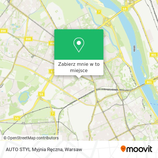 Mapa AUTO STYL Myjnia Ręczna