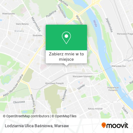 Mapa Lodziarnia Ulica Baśniowa