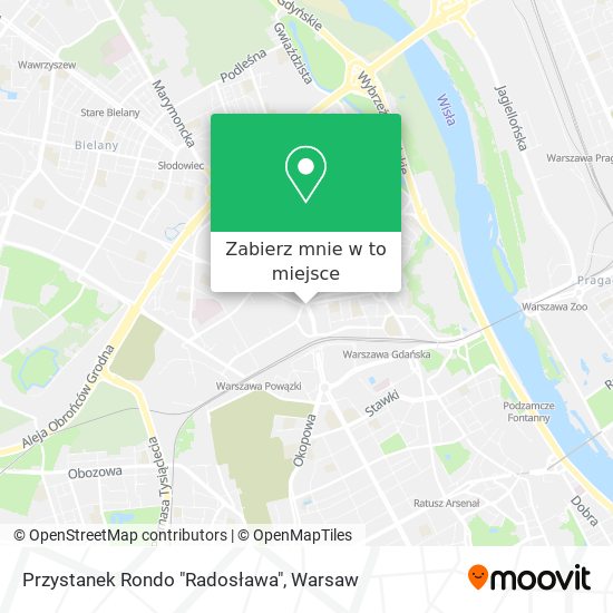 Mapa Przystanek Rondo "Radosława"