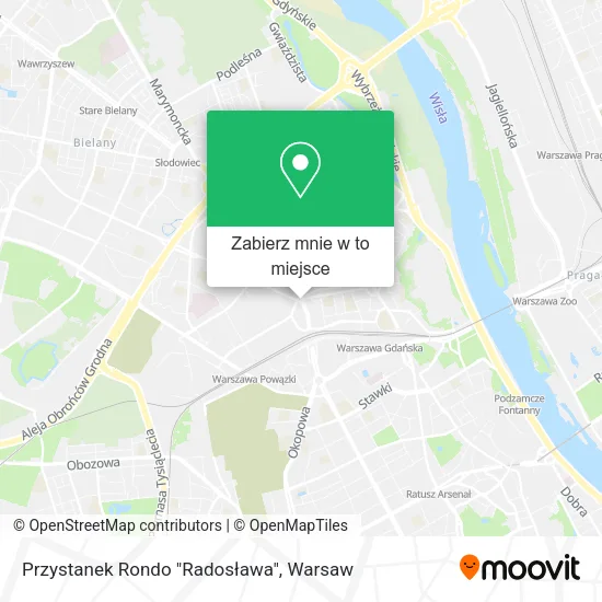 Mapa Przystanek Rondo "Radosława"