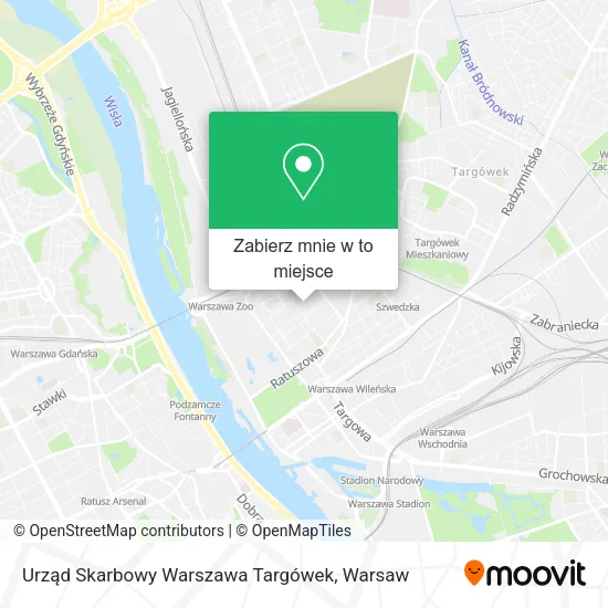 Mapa Urząd Skarbowy Warszawa Targówek