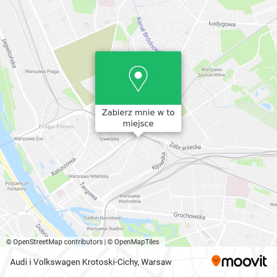 Mapa Audi i Volkswagen Krotoski-Cichy