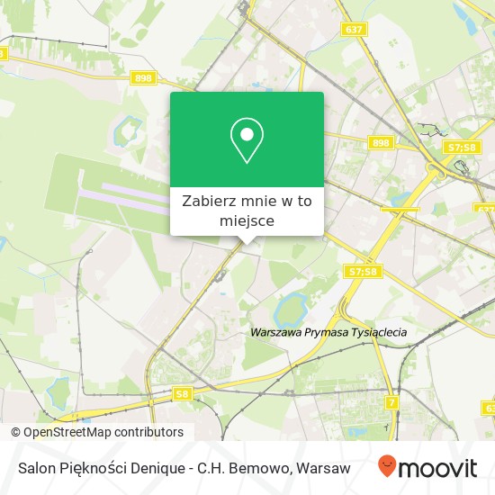 Mapa Salon Piękności Denique - C.H. Bemowo