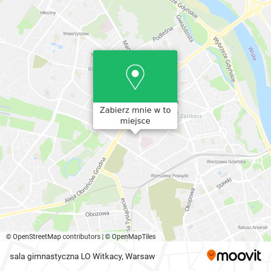 Mapa sala gimnastyczna LO Witkacy