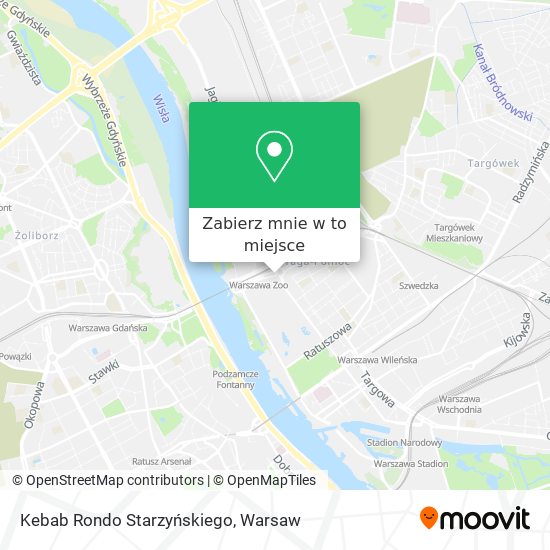 Mapa Kebab Rondo Starzyńskiego