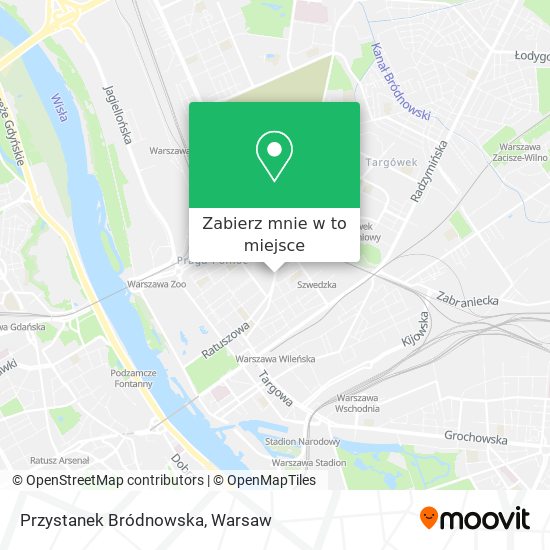 Mapa Przystanek Bródnowska