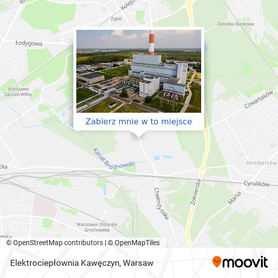 Mapa Elektrociepłownia Kawęczyn