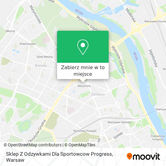 Mapa Sklep Z Odzywkami Dla Sportowcow Progress