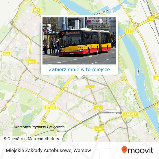 Mapa Miejskie Zakłady Autobusowe