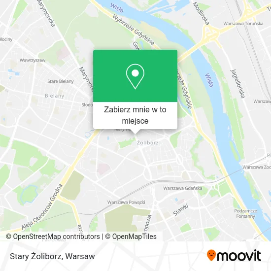 Mapa Stary Żoliborz