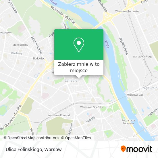 Mapa Ulica Felińskiego