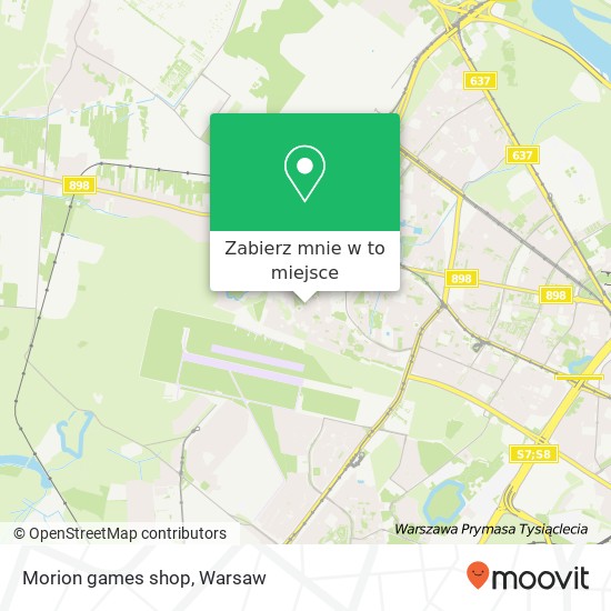 Mapa Morion games shop