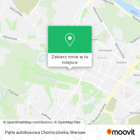 Mapa Pętla autobusowa Chomiczówka