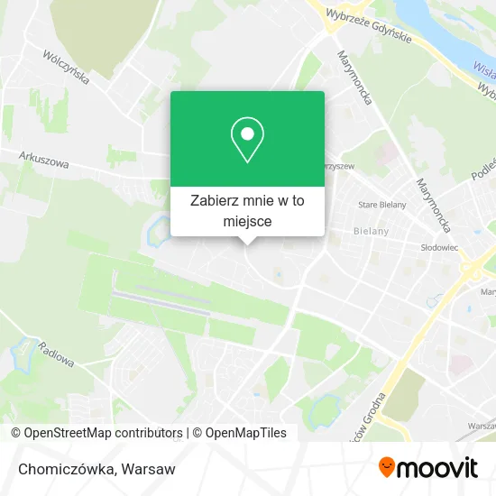 Mapa Chomiczówka