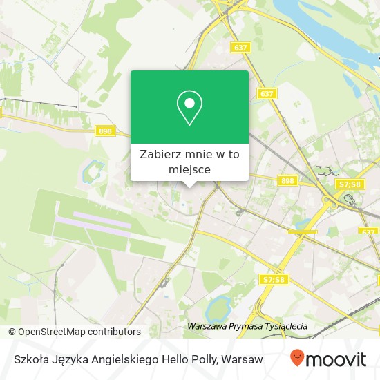 Mapa Szkoła Języka Angielskiego Hello Polly