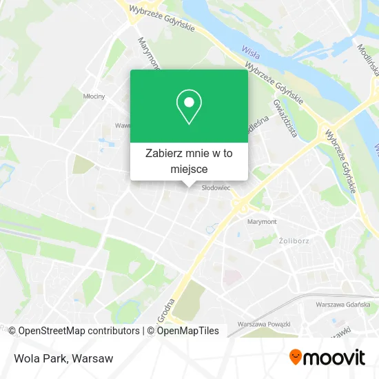 Mapa Wola Park