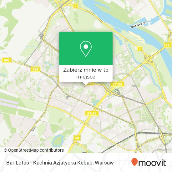 Mapa Bar Lotus - Kuchnia Azjatycka Kebab