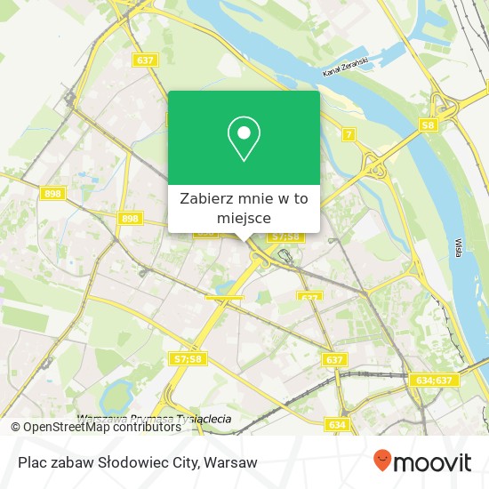 Mapa Plac zabaw Słodowiec City