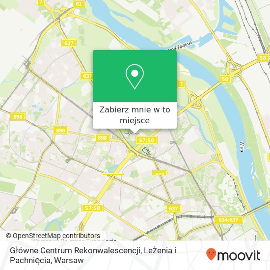 Mapa Główne Centrum Rekonwalescencji, Leżenia i Pachnięcia