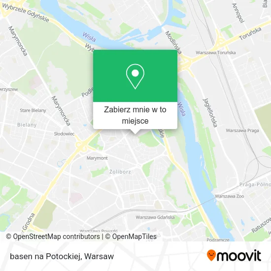Mapa basen na Potockiej