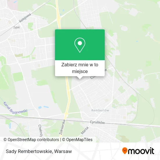 Mapa Sady Rembertowskie