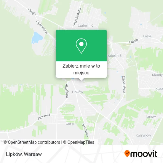 Mapa Lipków