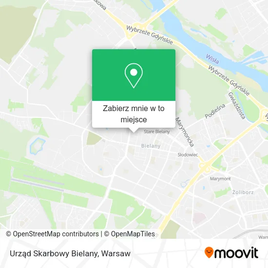 Mapa Urząd Skarbowy Bielany
