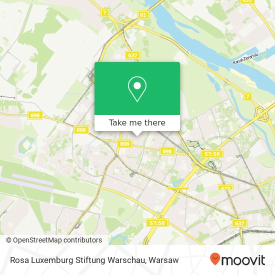 Mapa Rosa Luxemburg Stiftung Warschau