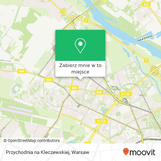 Mapa Przychodnia na Kleczewskiej