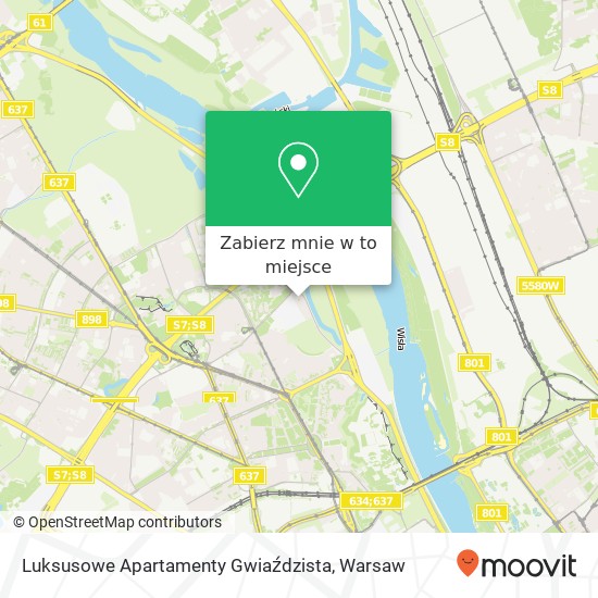 Mapa Luksusowe Apartamenty Gwiaździsta