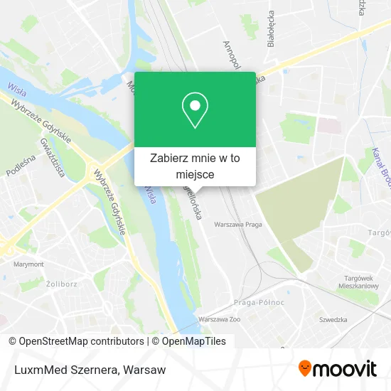 Mapa LuxmMed Szernera