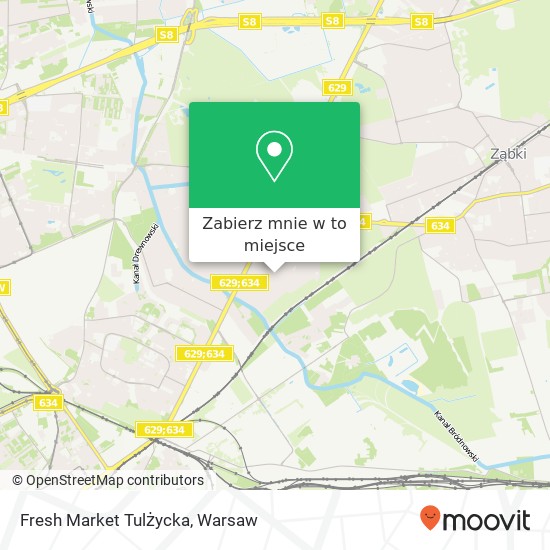 Mapa Fresh Market Tulżycka