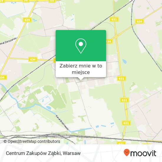 Mapa Centrum Zakupów Ząbki