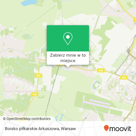 Mapa Boisko piłkarskie Arkuszowa