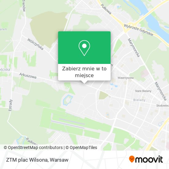 Mapa ZTM plac Wilsona