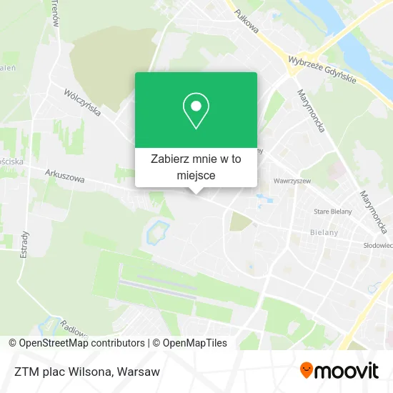 Mapa ZTM plac Wilsona