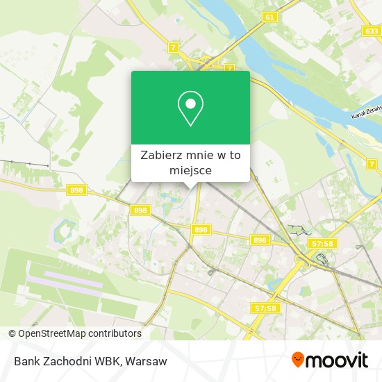 Mapa Bank Zachodni WBK