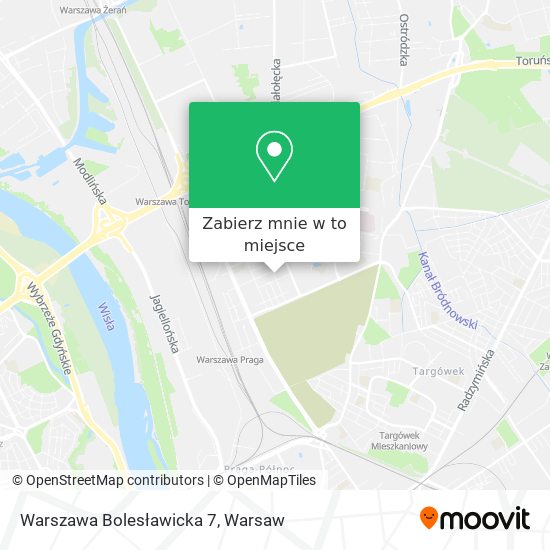 Mapa Warszawa Bolesławicka 7