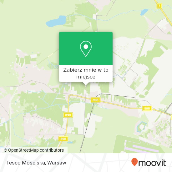 Mapa Tesco Mościska