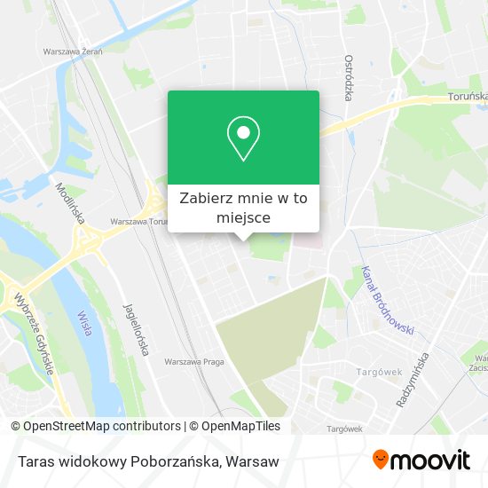 Mapa Taras widokowy Poborzańska