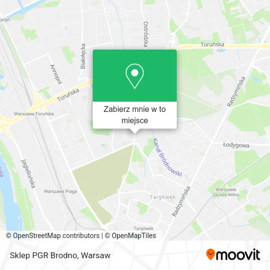 Mapa Sklep PGR Brodno