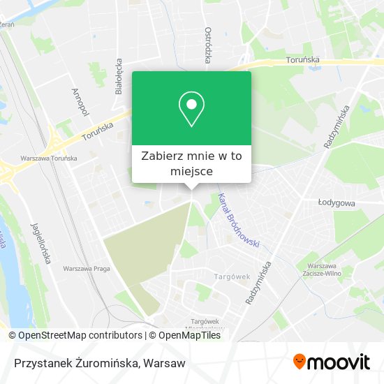 Mapa Przystanek Żuromińska