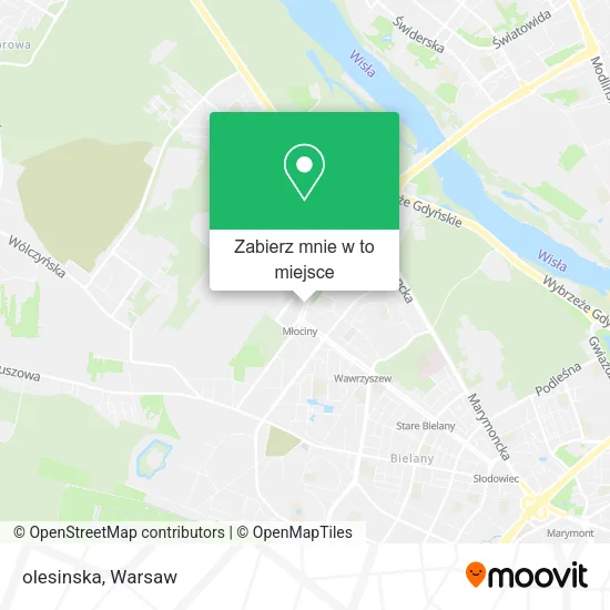 Mapa olesinska