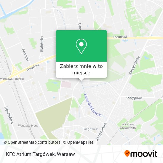 Mapa KFC Atrium Targówek