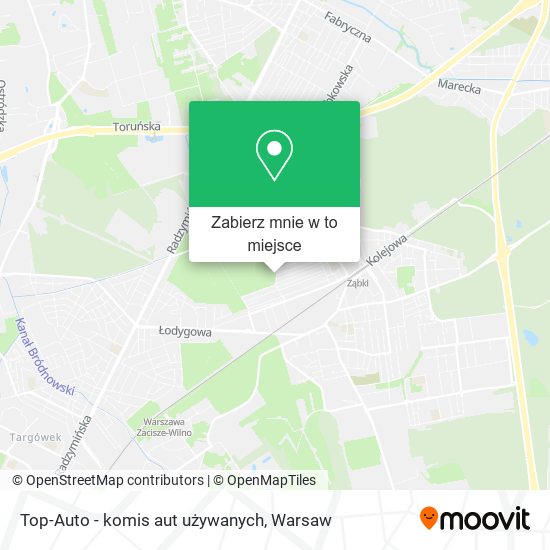 Mapa Top-Auto - komis aut używanych