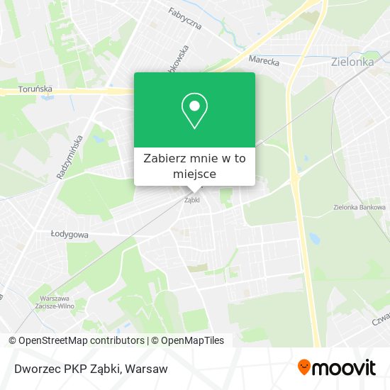 Mapa Dworzec PKP Ząbki